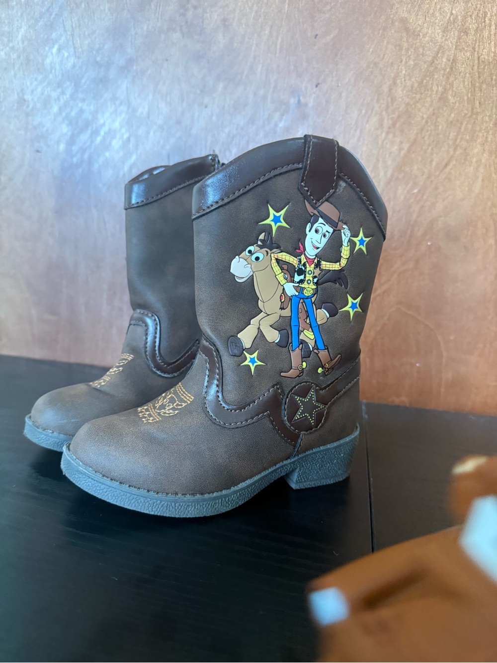 Toy Story Brown Kids' Cowboy Boots with Western Graphic